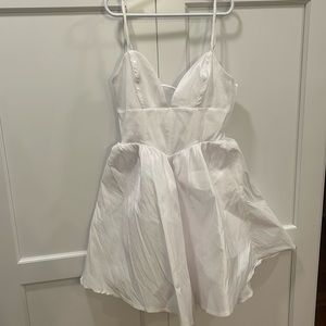 Lucy in the Sky Anika Corset Fit & Flare Dress in White size Small. Never worn.